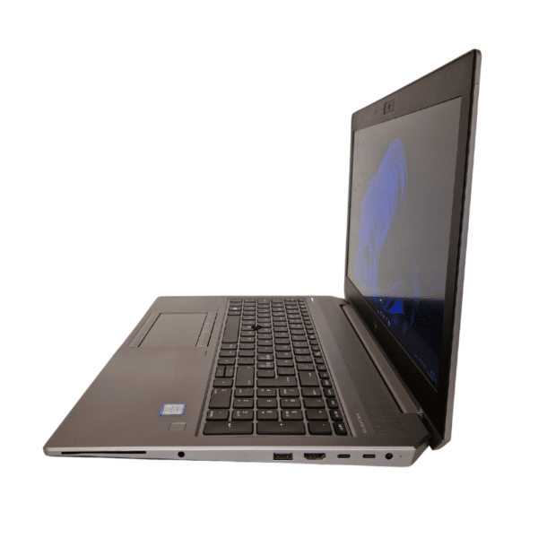 HP ZBook 15 G5 | 15,6″ FHD | I7 | 32GB | 512GB SSD | Grade A - Set fra højre side