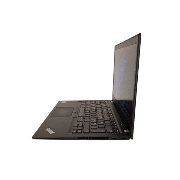 Lenovo ThinkPad T490s | 14,1″ FHD | Touch | I5 | 16GB | 256GB SSD | Grade B - set fra højre side