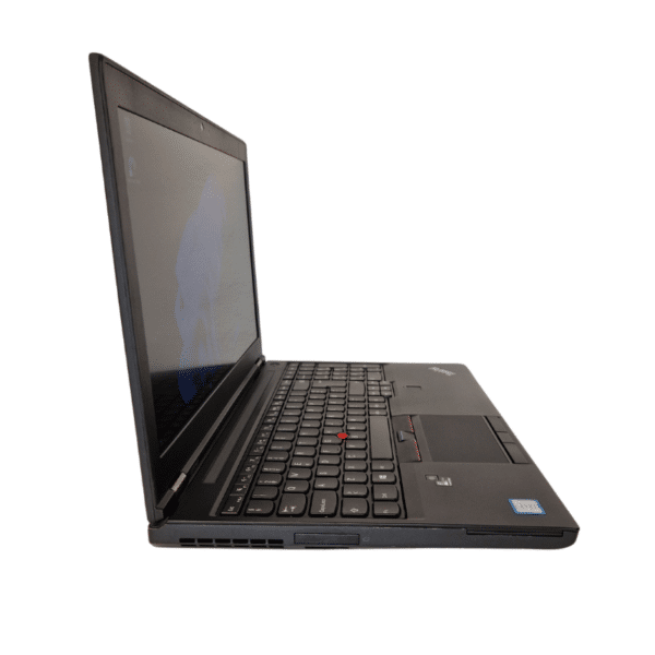 Lenovo Thinkpad P50 | 15,6″ FHD | I7 | 16GB | 256GB SSD | Grade B - set fra venstre side