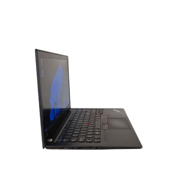 Lenovo ThinkPad T490s | 14,1″ FHD | I5 | 8GB | 256GB SSD | Grade C - set fra venstre side