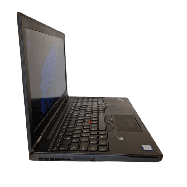 Lenovo Thinkpad P50 | 15,6″ FHD | I7 | 16GB | 256GB SSD | Grade C -set fra venstre side