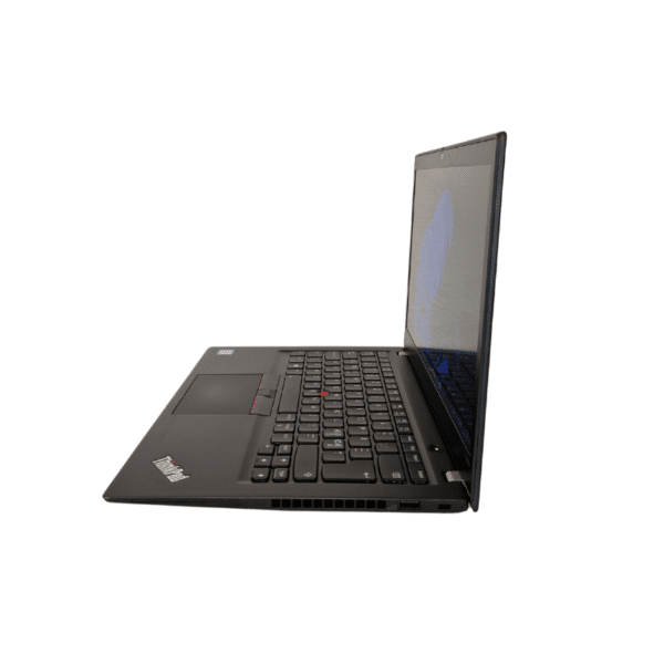 Lenovo ThinkPad T490s | 14,1″ FHD | I5 | 16GB | 256GB SSD | Grade B - set fra højre side