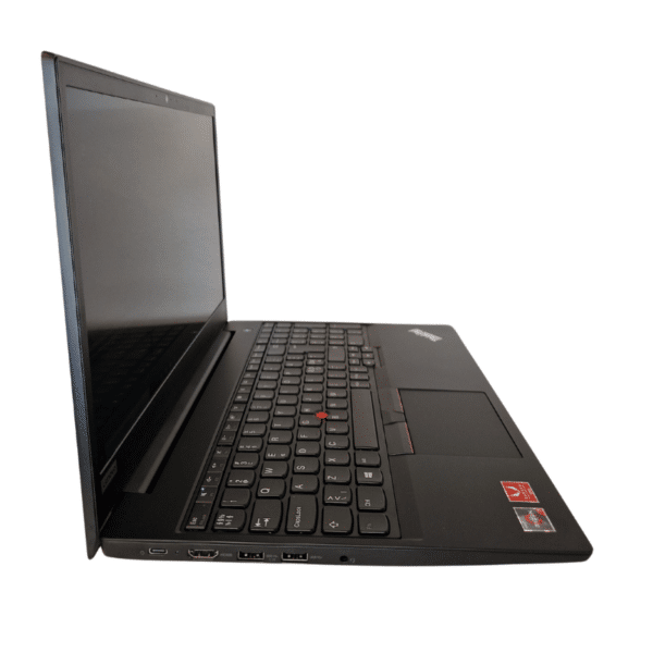 Lenovo ThinkPad E595 | 15,6″ | Ryzen 5 Pro | 8GB | 256GB SSD | Helt Ny - vist fra venstre side