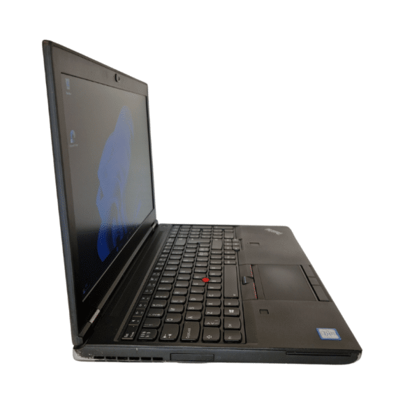 Lenovo Thinkpad P51 | 15,6″ FHD | I7 | 16GB | 256GB SSD | Grade B - vist fra venstre side