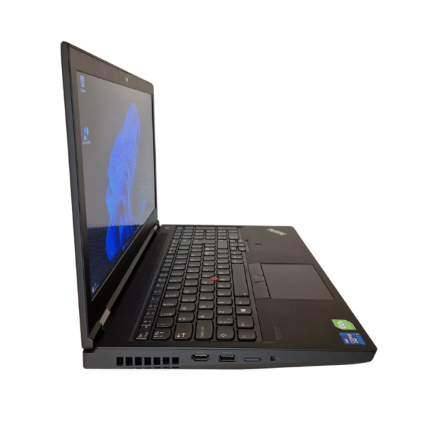 Lenovo ThinkPad P15 Gen 2 | 15,6″ | I7 | 32GB | 1TB SSD | Grade A - vist fra venstre side