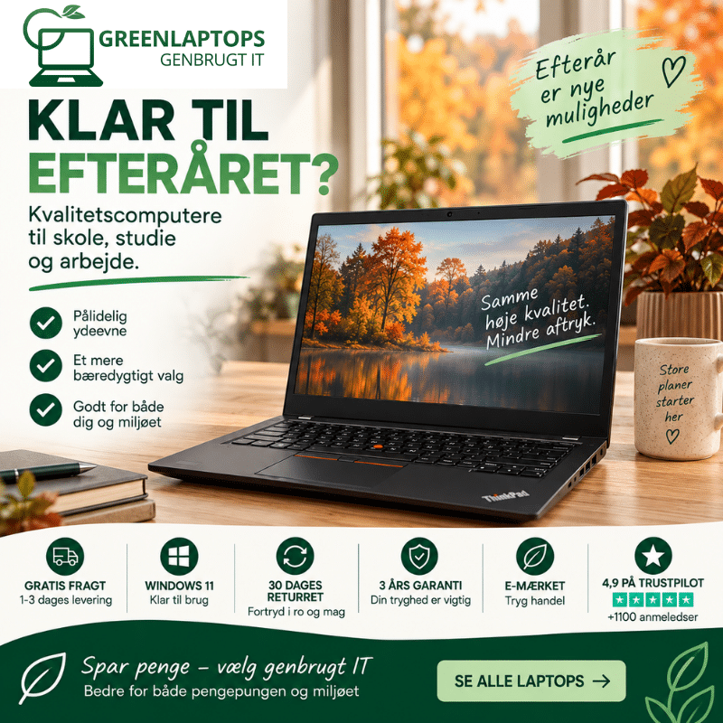 Efterårs banner hjemmeside mobilversion